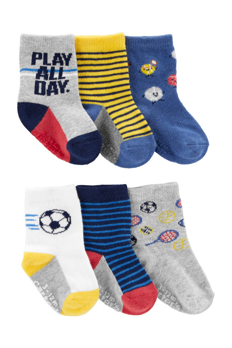Pack seis pares de medias de deportes 0