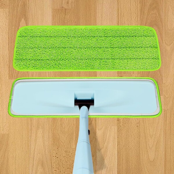 Repuesto Mopa Spray Trapeador Paño Microfibra Adhesivo Variante Color Verde