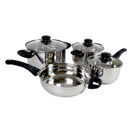Set de ollas con tapas de vidrio Set de ollas con tapas de vidrio