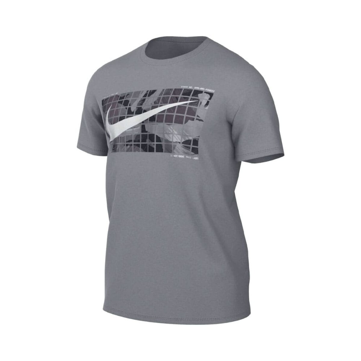 Remera Nike Training Hombre Df Tee Camo Iron Grey - S/C 
