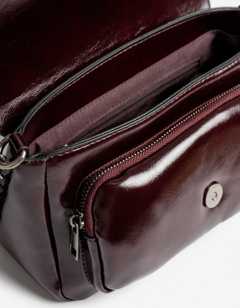 Bandoleras Cartera Formato Bandolera Burgundy - Rojo Cereza