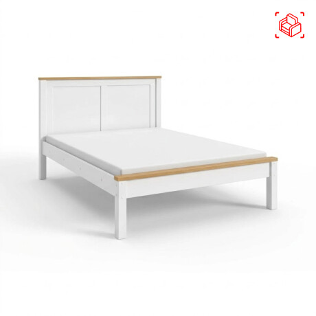 CAMA 2 PLAZAS PINO NATURAL-BEIGE TOPAZIO