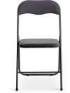 Silla plegable VIUF terciopelo gris/acero negro Silla plegable VIUF terciopelo gris/acero negro