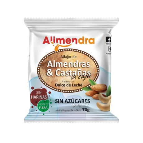 Caja 8 Alfajores Alimendra sin Azúcar Almendras Castañas 001