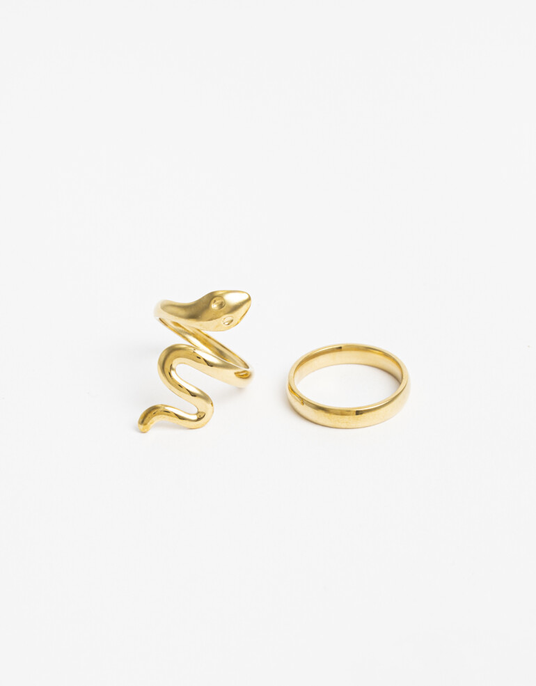 Sets Anillos Metal Sets Anillos, Acero - Dorado