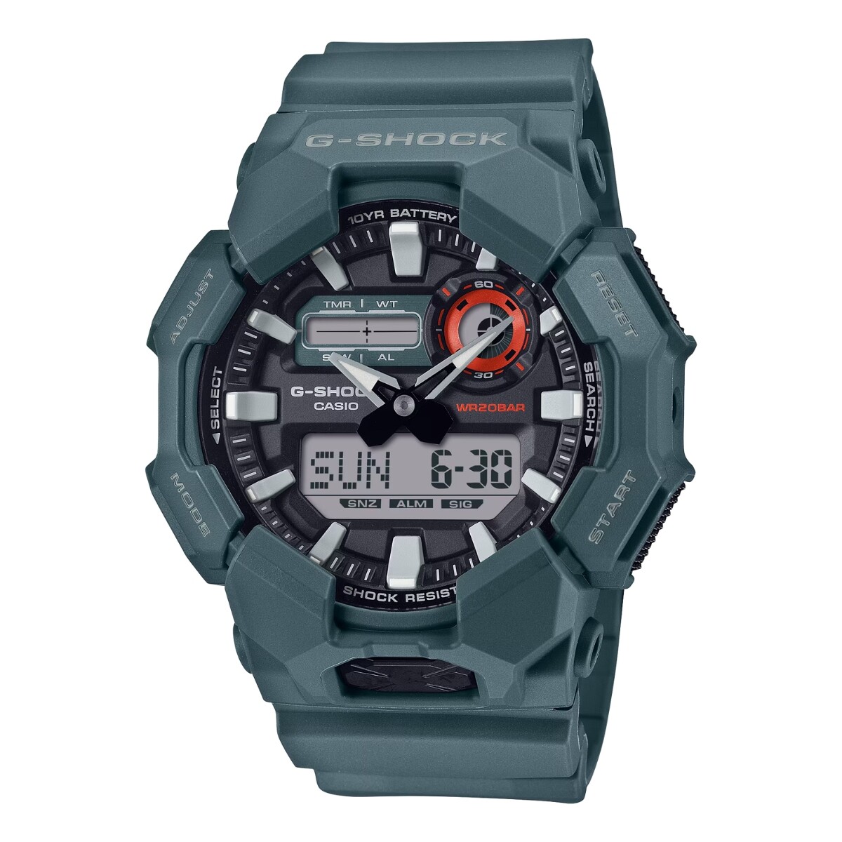 Reloj CASIO G-SHOCK GA010-2ADR Resina Verde Esfera 52mm 