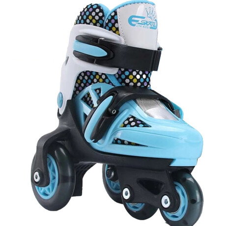 Patín Rollers Ez 4 Ruedas C/ Luces Extensibles Niño Azul