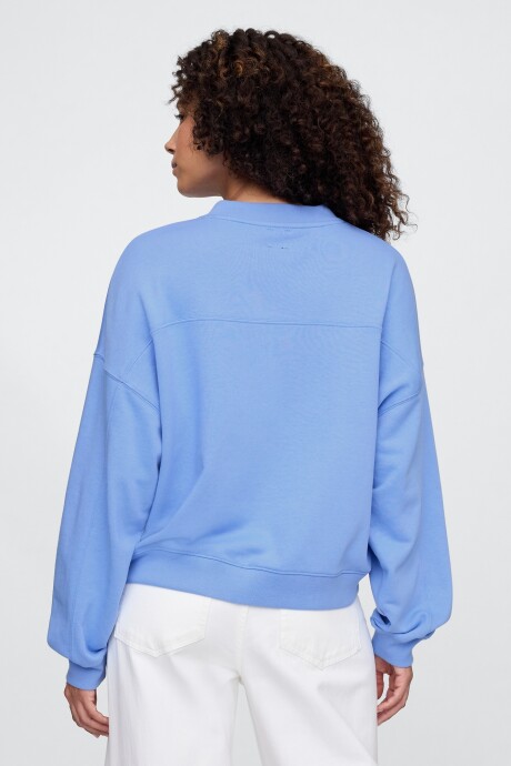 Buzo Deportivo Logo Gap Mujer Shirting Blue