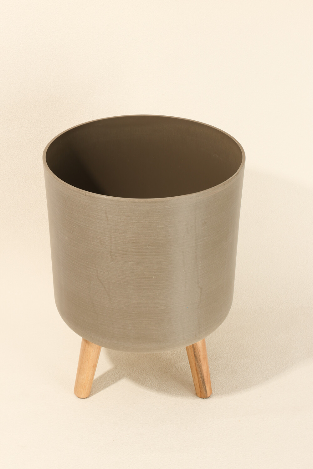 Maceta Con Pie Color Unico