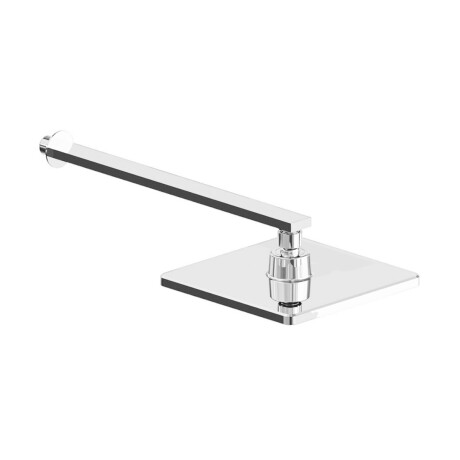 Roseta y Brazo cuadrada articulada cromada Fv 000