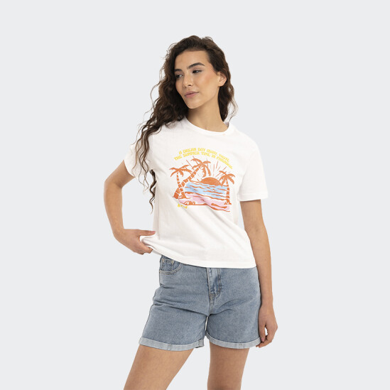 Remera Reef Regular Fit Blanco