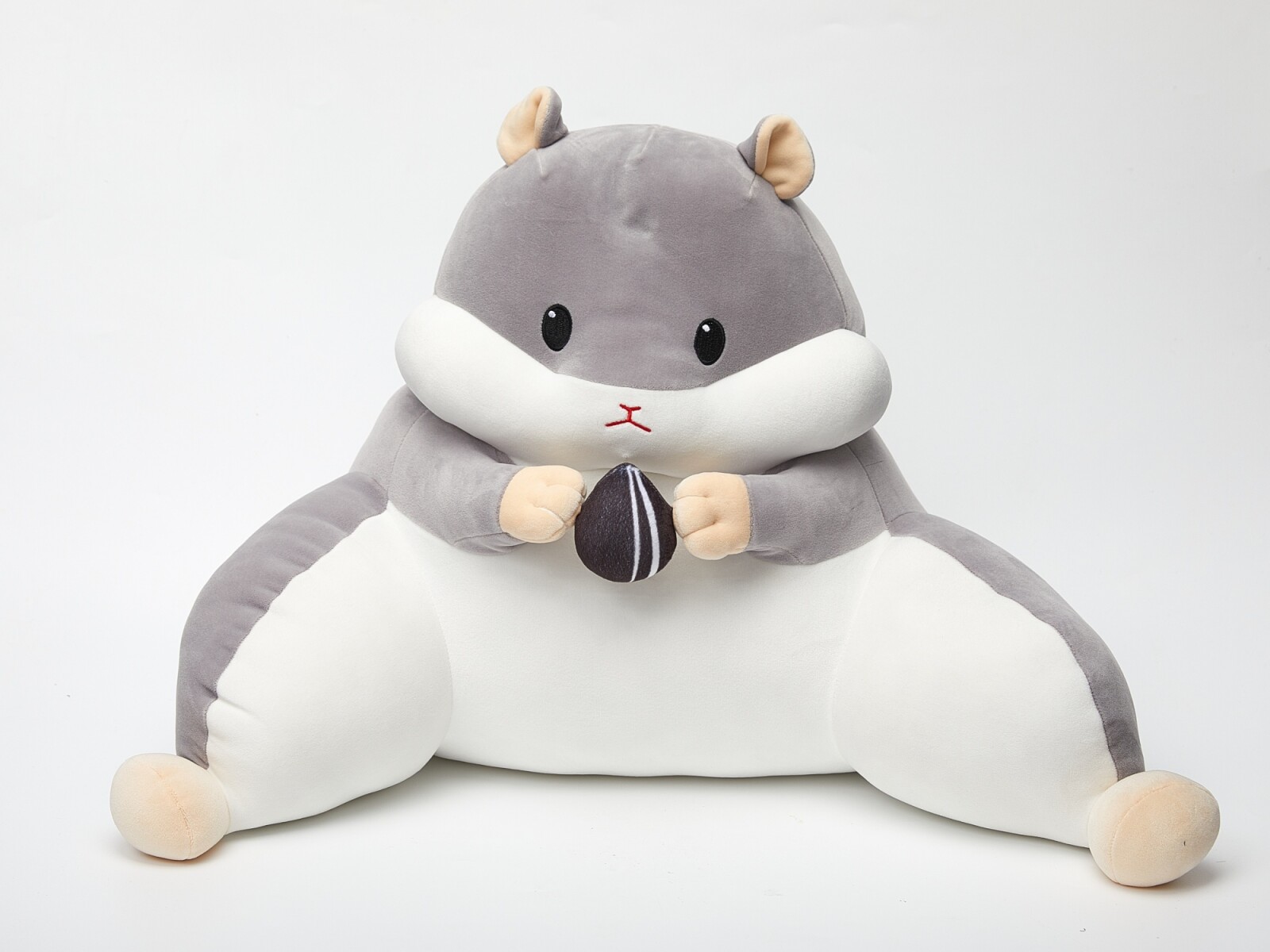 ALMOHADA DE CINTURA DE HÁMSTER DE DIBUJOS ANIMADOS - GRIS 