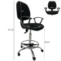 Silla alta de cajero Gris