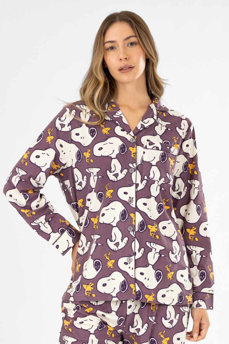 Pijama purple sn americano Lila
