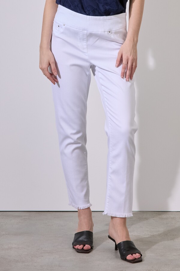 Jegging Tencel Ankle Flecos BLANCO