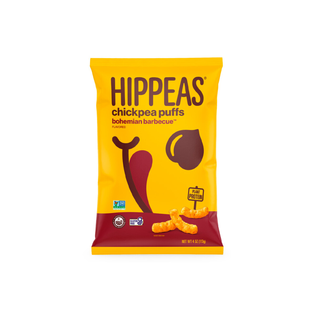 Puffs bohemian BBQ Hippeas 113g 
