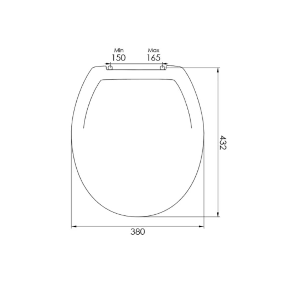 Tapa inodoro Oval plástica Blanca Tapa Inodoro Oval Plástica Blanca