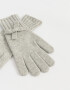 Guantes Varios Cute Guantes Tejido Con Moño - Gris Claro