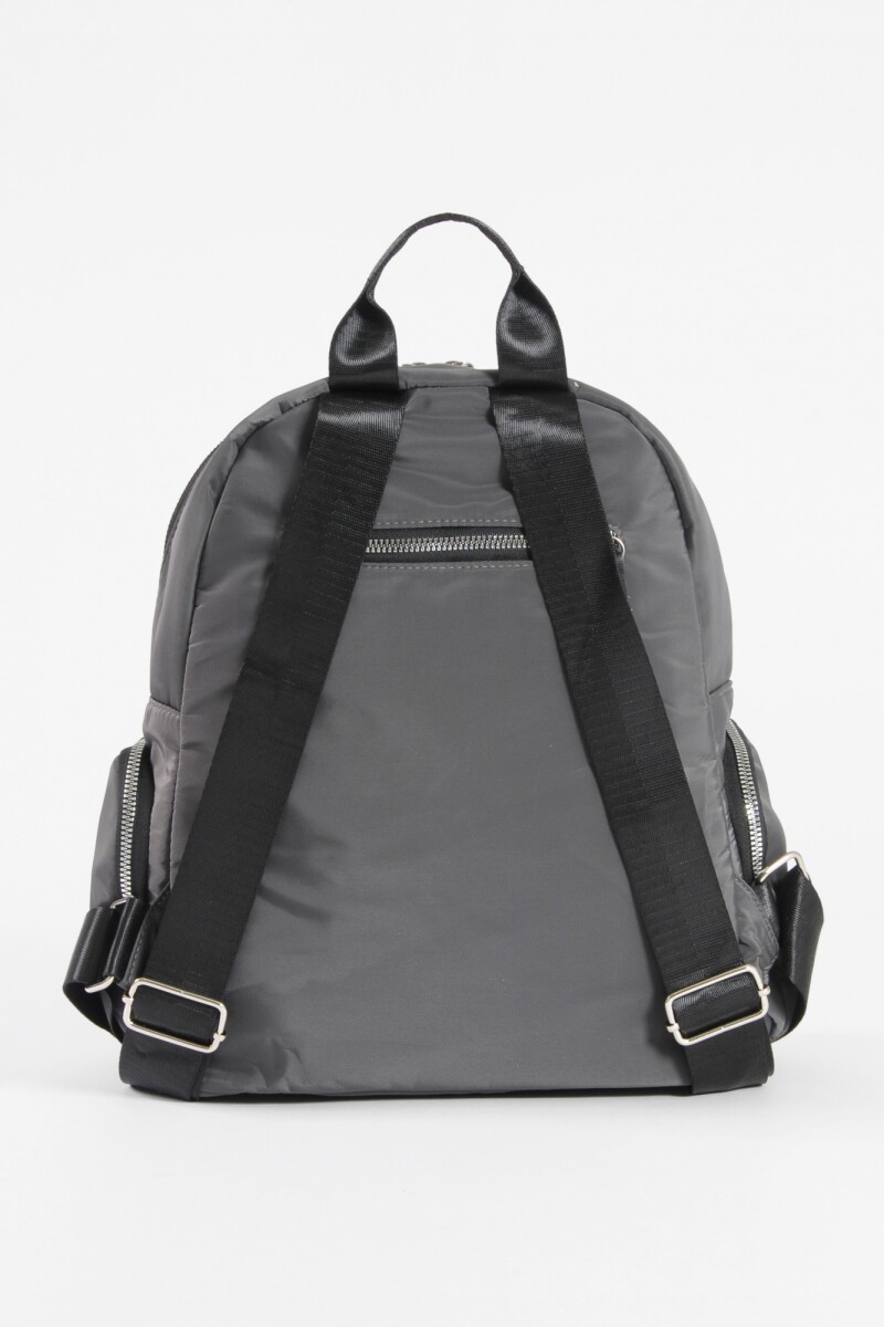 Mochila multi cierres gris