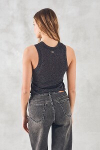 Musculosa Lurex Negro