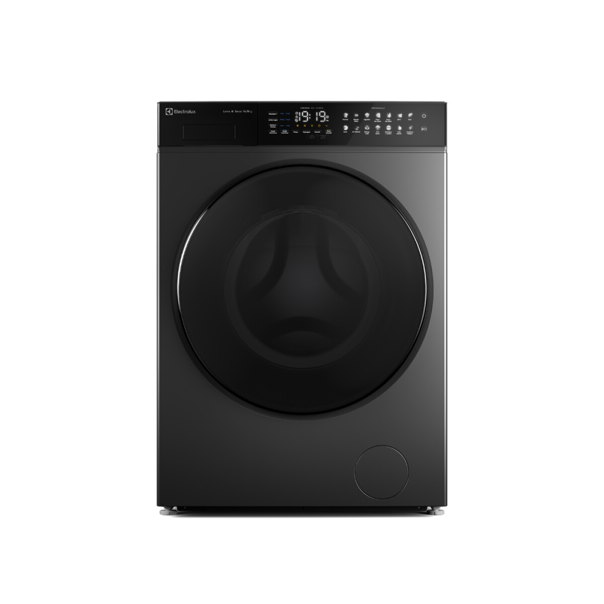 Lavasecarropas Carga Frontal Electrolux 14kg / 8kg Negro - Inverter 