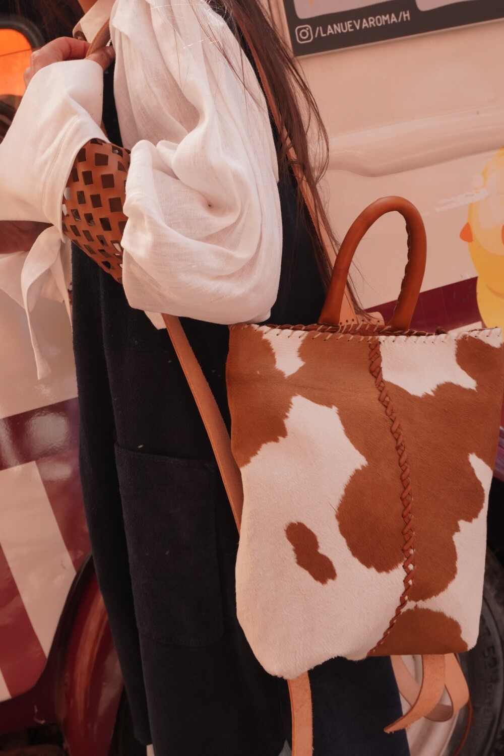 Caraguata Backpack Cowhide Camel