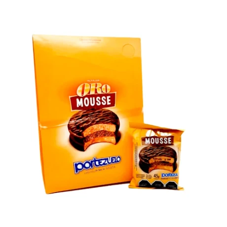 Caja X18 Alfajores Portezuelo Oro Mousse 001
