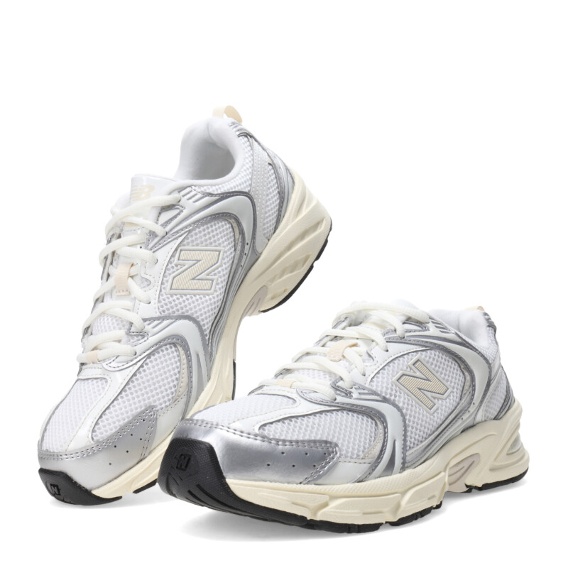 Championes Unisex New Balance 530 Running Course Blanco - Plata