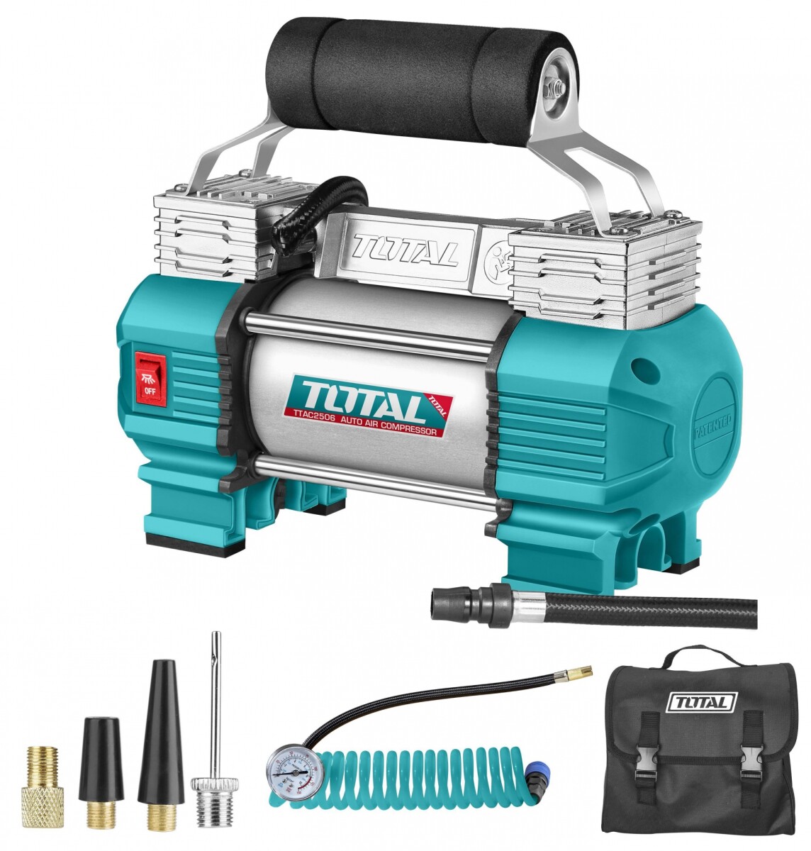 Inflador Para Vehículo, Compresor 12v - 45L/Min 