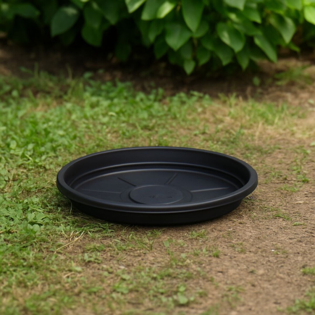 PLATO MACETA 42 CM REDONDO RISCHIOTO NEGRO - NEGRO 