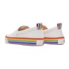 Canvas Rainbow Webbing - Hombre White