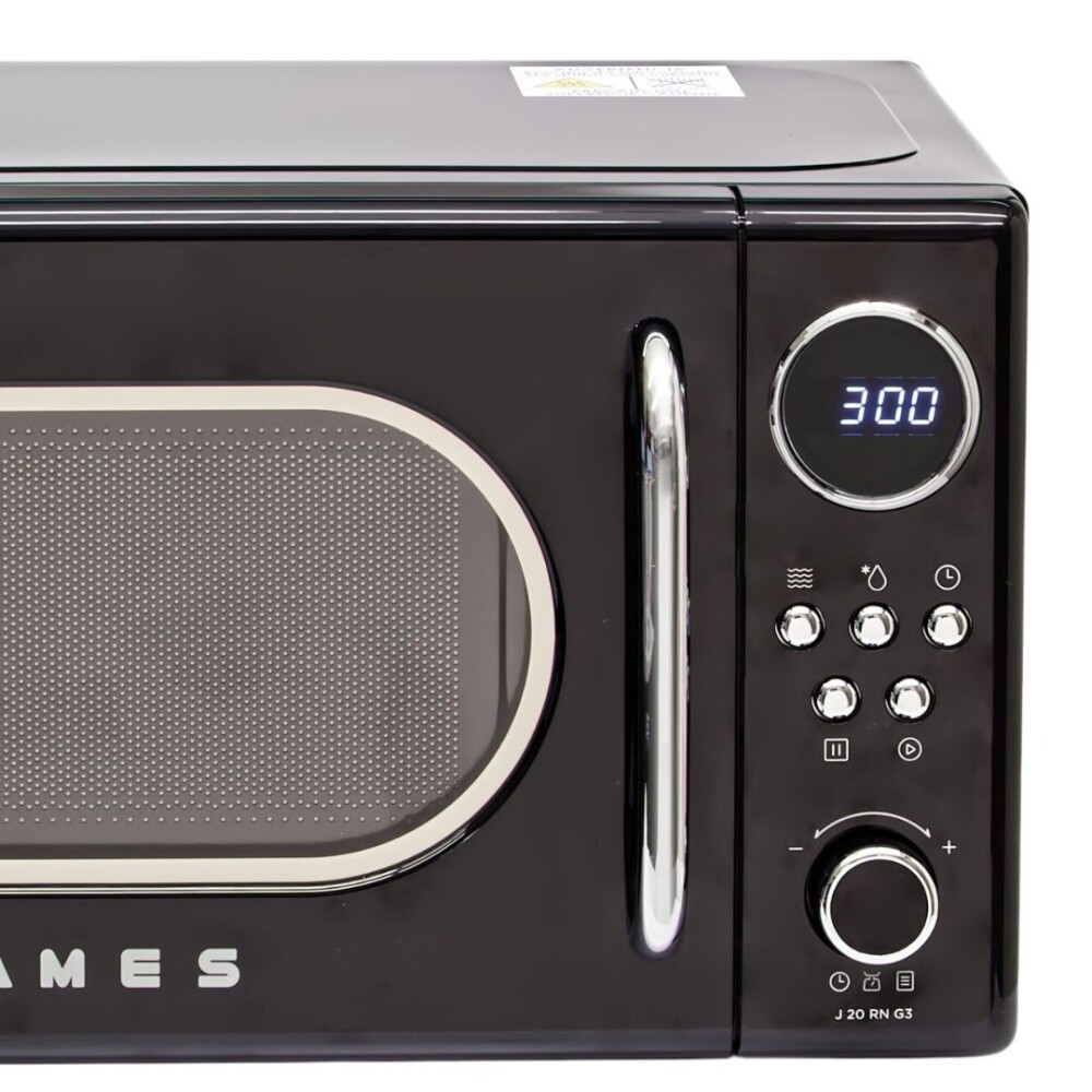 Horno Microondas Retro - Negro- James Horno Microondas Retro - Negro- James