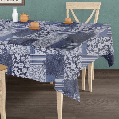 Mantel Rectangular Bukara Peva 140 x 210 cm 1009 PATCH AZUL