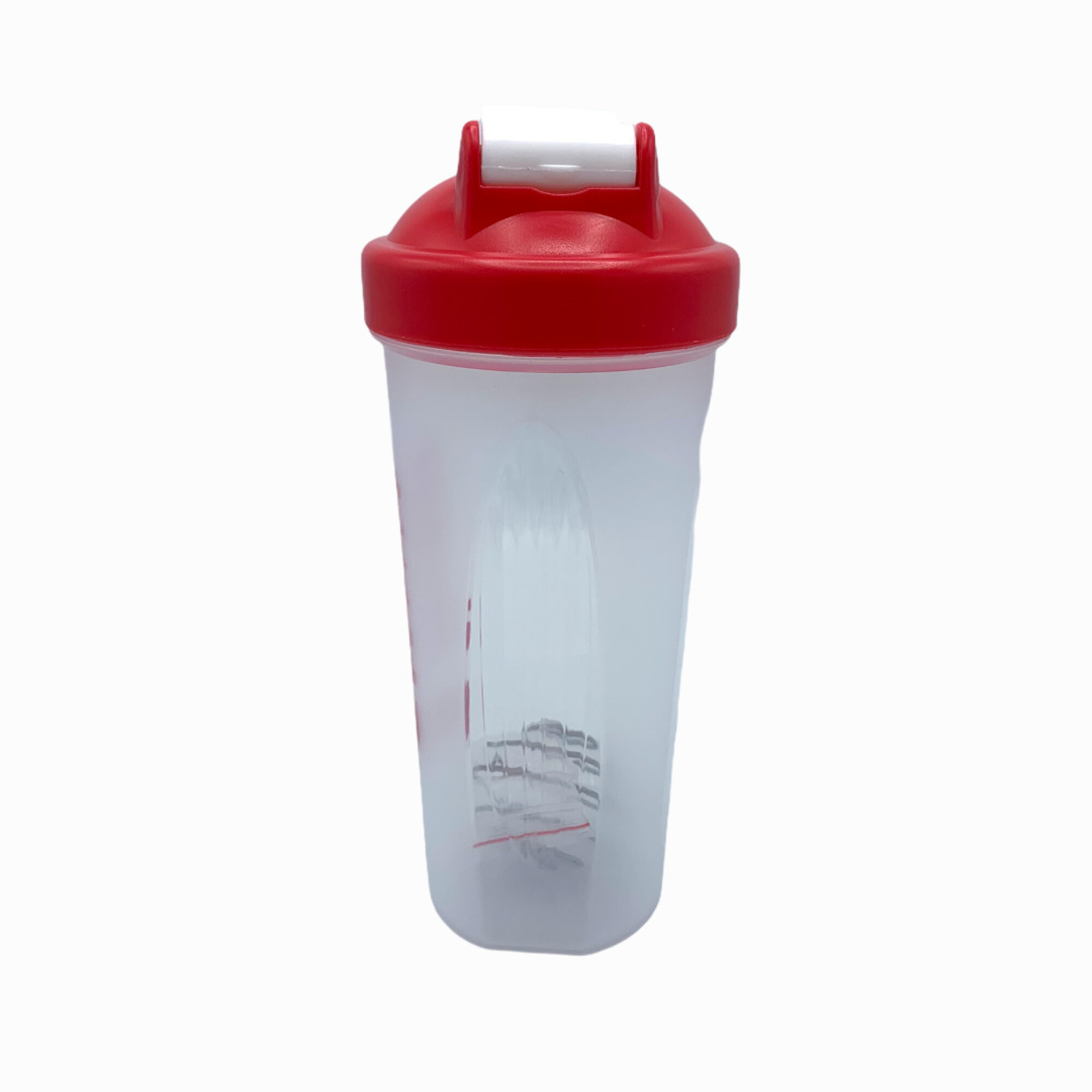 Vaso Mezclador De Proteinas Shaker 600 ml - Rojo — Una Ganga