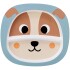 Plato bubazoo BUBA perrito celeste