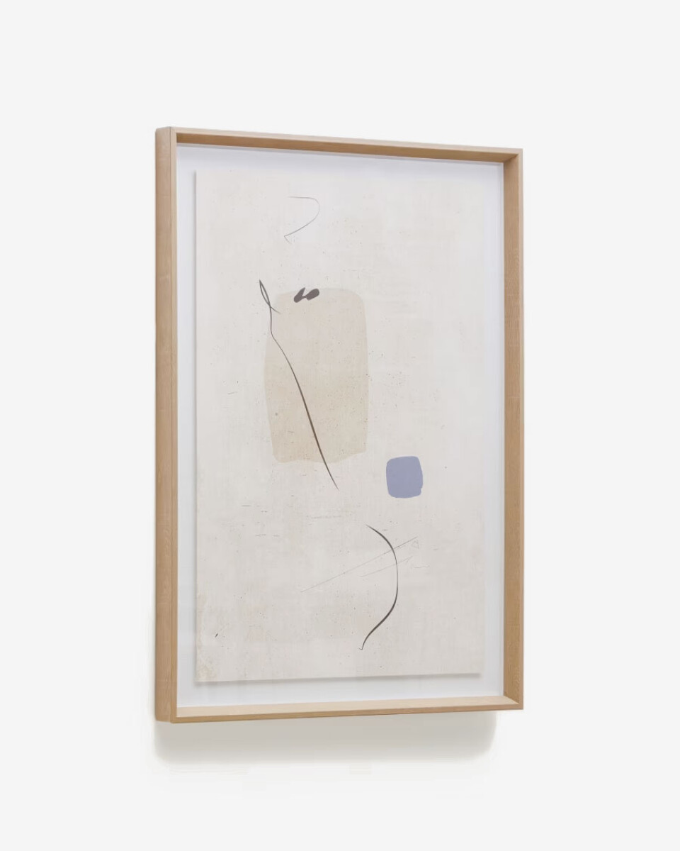 Cuadro abstracto Sormi beige 50 x 70 cm 
