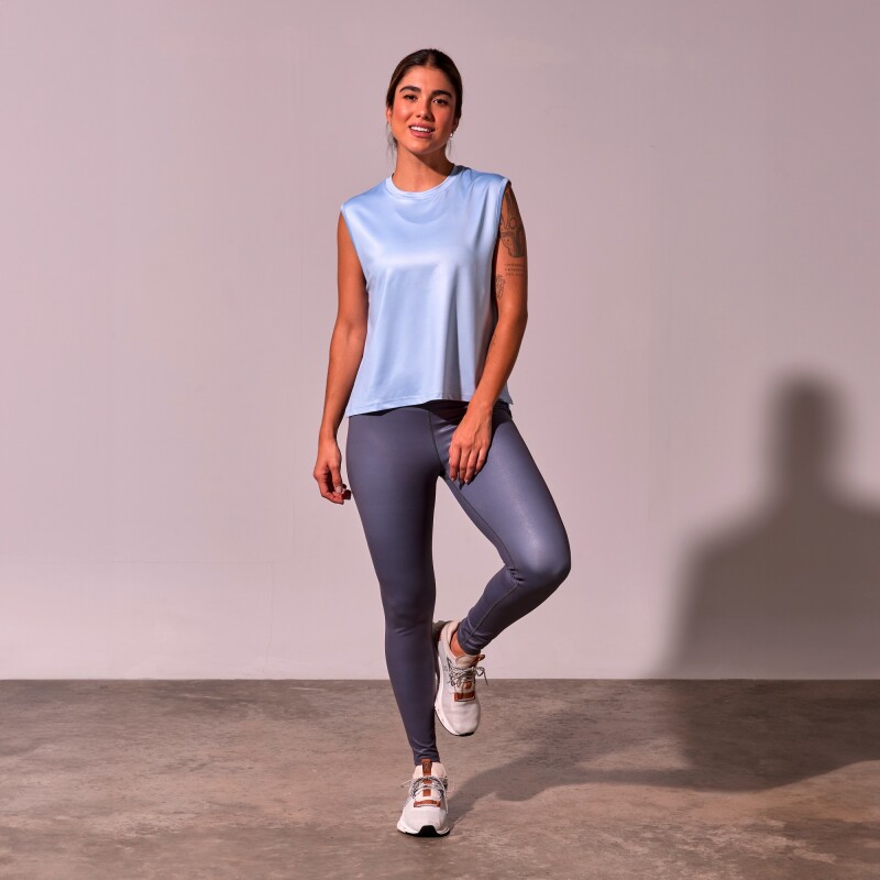 Remera Tank Joana de Mujer Celeste