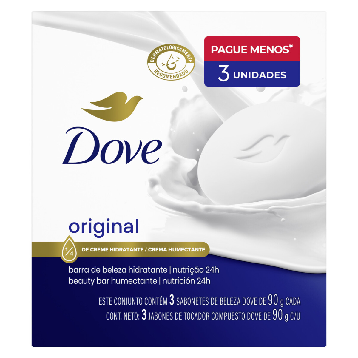 Dove Jabón Barra Original X3 