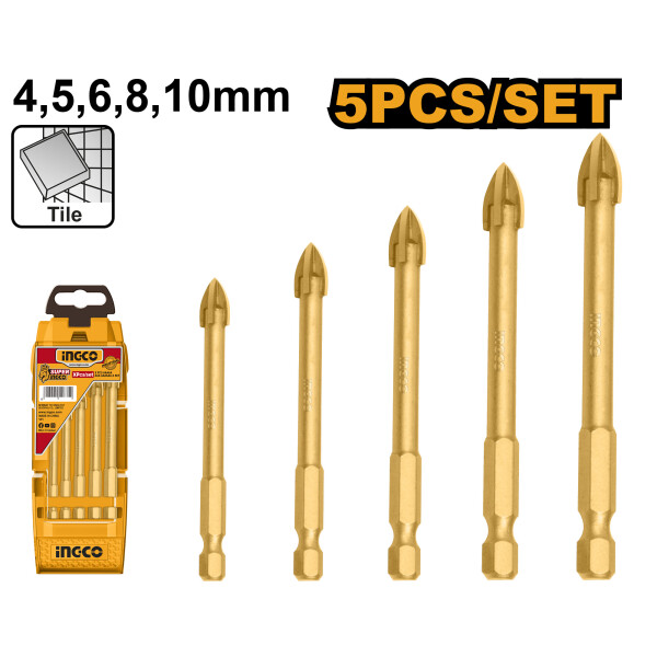 JUEGO MECHAS P VIDRIO AKD7058 INGCO JUEGO MECHAS P VIDRIO AKD7058 INGCO