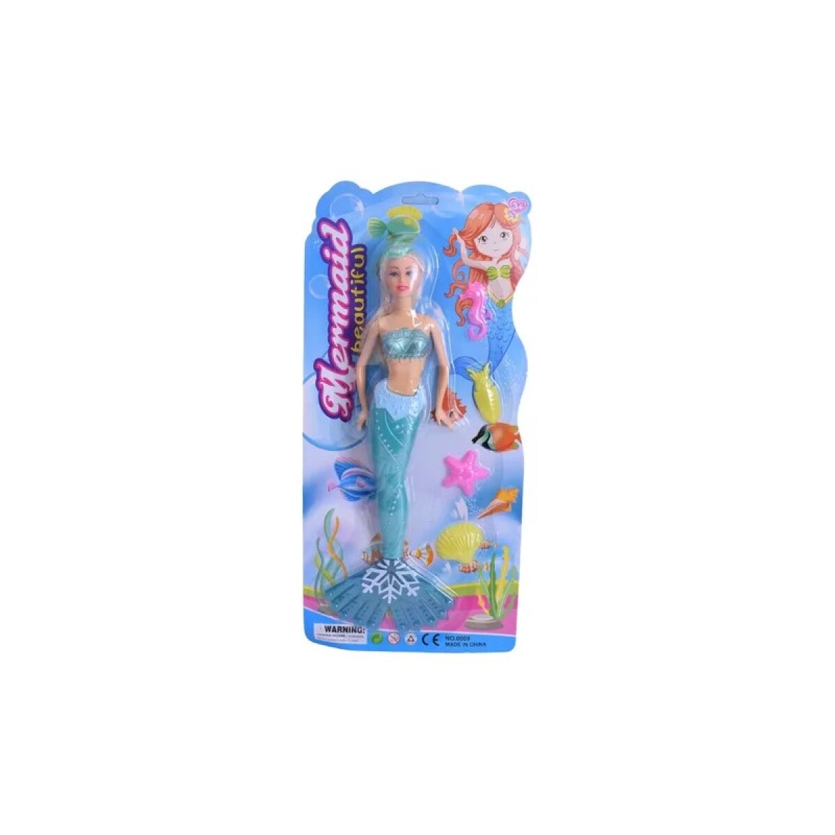 Outlet Muñeca Sirena en blister 20*43*4.5cm - Outlet Muñeca Sirena En Blister 20*43*4.5cm 