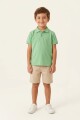 Remera m/c polo con detalle en cuello VERDE CLARO