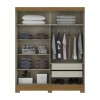 Ropero 2 Puertas B74 - Natural y beige Ropero 2 Puertas B74 - Natural y beige