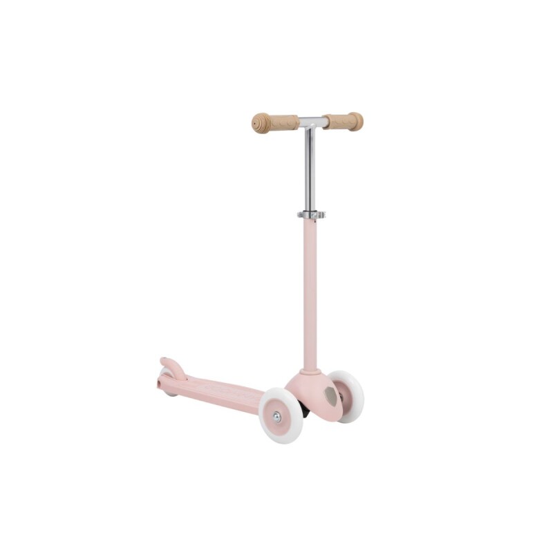 BW-ECO-SCOOTER-CC Monopatín Eco De Tres Ruedas +3 Banwood C/canasto - Faded Pink