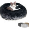 Cama Moises Felpa Suave Perros Gatos 50cm Pequeño Mediano Color negro