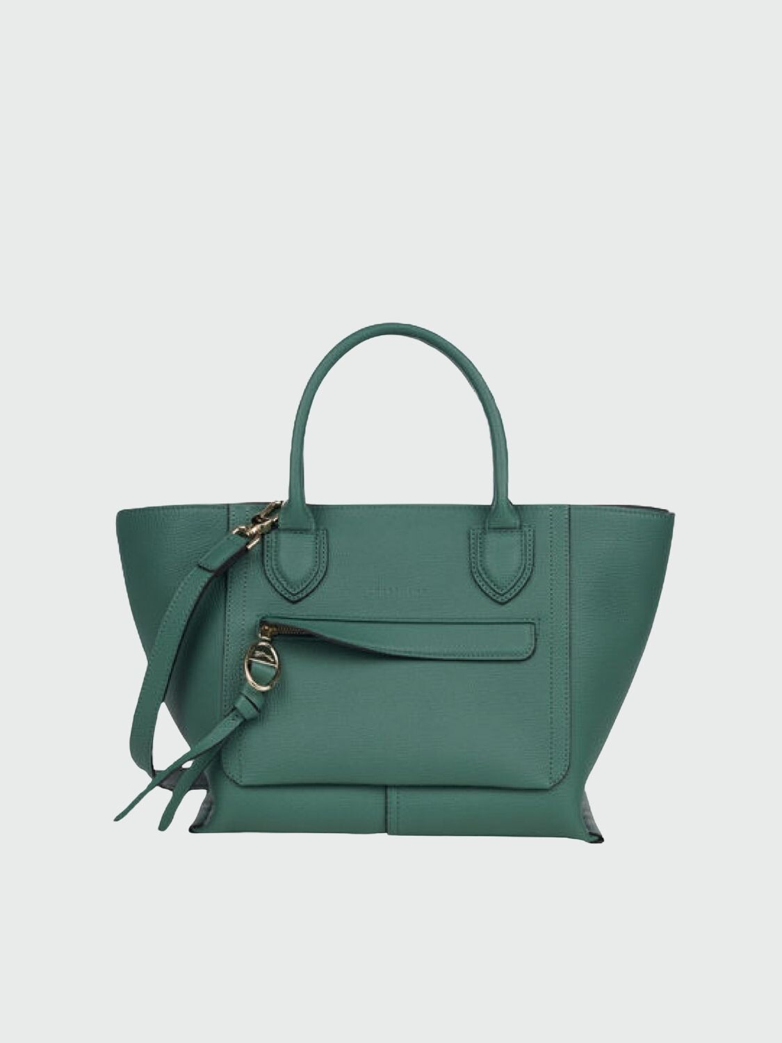 Longchamp -Cartera de cuero con asas y correa desmontable, Mailbox 633