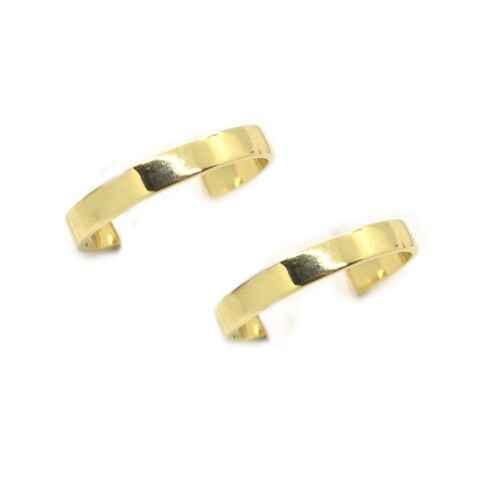 Par de Alianzas y Cintillo en Oro 18 Kilates 3mm Faja Par de Alianzas y Cintillo en Oro 18 Kilates 3mm Faja