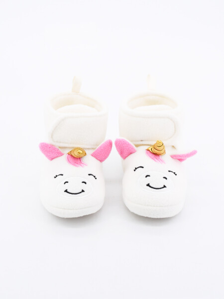 PANTUFLA INFANTIL UNICORNIO CRUDO