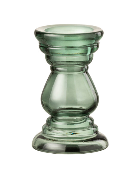 CANDELABRO DE VIDRIO 12.5X12.5X20CM VERDE CANDELABRO DE VIDRIO 12.5X12.5X20CM VERDE