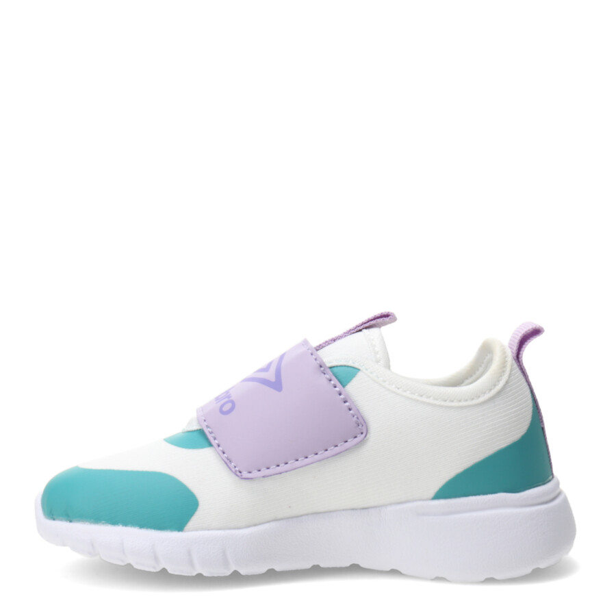 Championes Infantiles Umbro Pump Infantil Blanco - Verde - Violeta