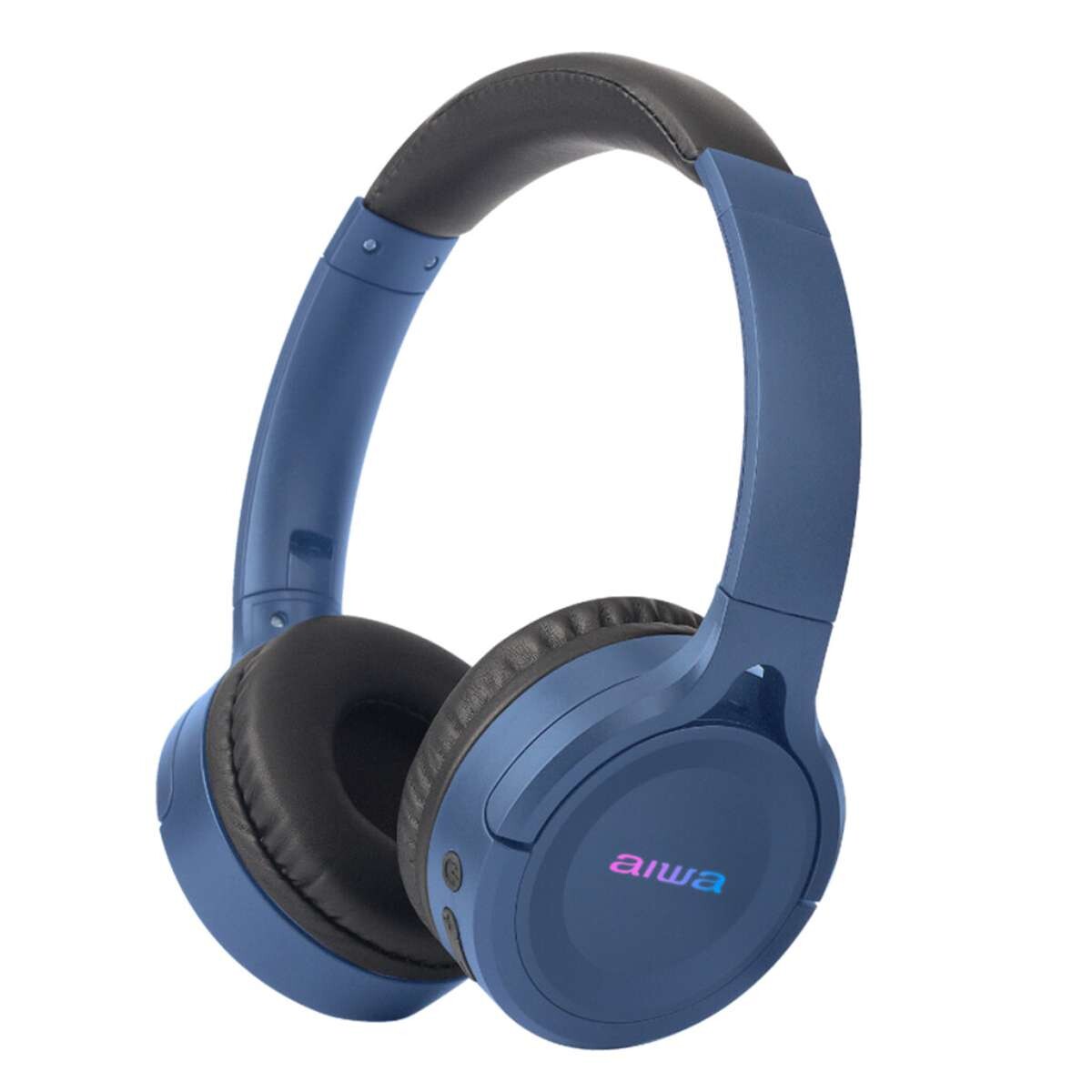Auriculares Inalámbricos AIWA Bluetooth 5.3 On Ear Plegables Con Micrófono - Azul | AWK17U 
